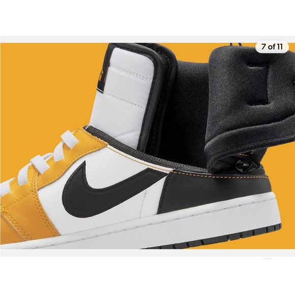 Nike Air Jordan 1 High FlyEase 'Yellow Ochre' Men’s Size 10 NEW - Picture 4 of 15